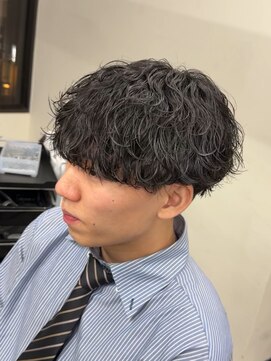 プルーブトウキョウ 渋谷(PROVE TOKYO) 爽やかビジネスツーブロック無造作ナチュラル波巻きパーマ