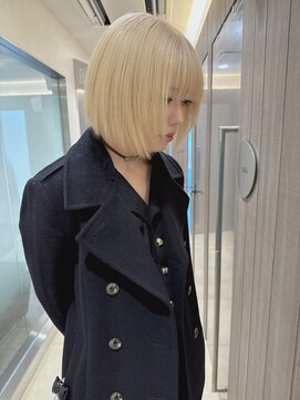 ベガ 福岡天神(VEGA) 冬にしたいブロンドボブ！