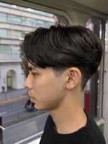 ニコ トウキョウ ロジック(nico TOKYO Logic) メンズセンターパートニュアンスパーマアップバング