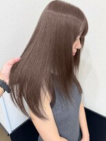 ラグナ(LAGUNA)&nbsp;ブリーチなしダブルカラー×ミルクティーグレージュ/ロング