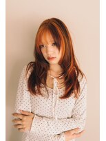 グラスペディア(graspedia) ハイトーン/デザインカラー/レイヤーカット/オレンジブラウン