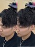 【ポイントパーマで気分も変わる】メンズカット+ポイントパーマ¥7700