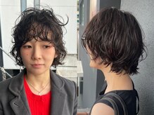 ナループロアボタン(Nalu pu loa BOTAN)の雰囲気(オーダー数の多い丸みショートパーマ◎襟足長めでパーマが映える)