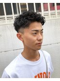 メンズショート/アップバングショート/メンズパーマ