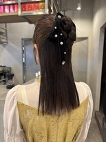 イミ(imi)&nbsp;ハーフアップ/カチモリ／結婚式参列