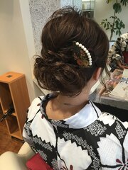 浴衣×ヘアセット×ロング  