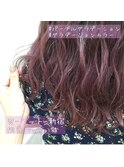 【W-ワット-新宿店 yumi】ピンクパープルグラデーション
