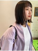 ナチュラルボブ オン眉でオシャレ女子に☆