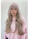 極薄 ホワイトブロンドカラー