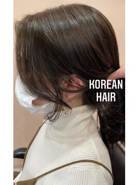 ボヌールウメダ(Bonheur UMEDA) stylist山本)韓国風顔まわりアレンジ