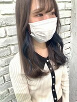 アジールヘア 池袋東口店(agir hair)&nbsp;イヤリングカラー×ブルー