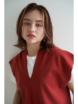 ビュート ヘアー ジョージ(Beaut Hair GEORGE) ふわっとなびくニュアンスロブ ショコラベージュ