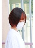 #フェイスフレーミング #前髪インナー #オレンジ #前髪カラー