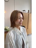 フェイスレイヤーボブスタイル