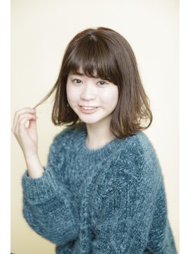 ルルディ バイ アフロディーテ銀座(luludi by APHRODITE) 黒髪/グレーベージュ/レイヤーロング/前髪パーマ/銀座