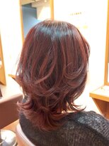 ヘアー グリーン(hair green)&nbsp;30代40代50代/おしゃれ女子ウルフヘア/ウルフレイヤー