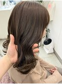 ［酸性ストレート/ヘアセット]オリーブグレージュ