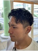 ツイストスパイラルパーマツイストパーマメンズパーマ刈り上げ
