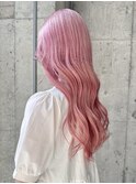 ハイトーンカラー ピンク ブリーチカラー 表参道