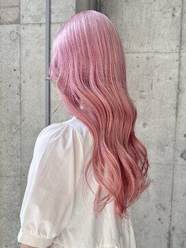 サクラ オモテサンドウ(SAKURA) ハイトーンカラー ピンク ブリーチカラー 表参道