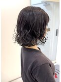 ゆるふわパーマボブパーマデジタルパーマコテ巻き風パーマ