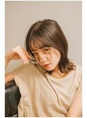 グレージュカラー 韓国ヘア 暗髪