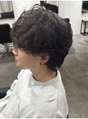 メンズマッシュウルフパーマニュアンスパーマアンニュイパーマ