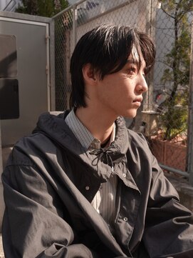 ノラジャーニー(NORA Journey) メンズボブウルフメンズミディアムレイヤーカットメンズウルフ