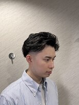 プラウド(PROUD) 7.3オールバックパーマ/田町床屋/メンズカット/フェード
