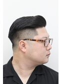 メンズサイドパートミドルフェード
