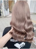 韓国 くびれロング レイヤー ワンホンヘア 小顔前髪