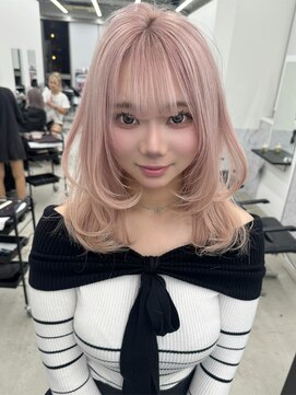 リノート バイ エゴル 太田川(Linoet by ENGOL) 坂野貴哉/ピンクベージュ/モーブピンク/レイヤーカット