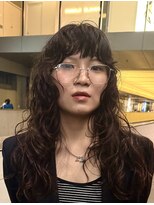 ピークアブー アヴェダ ギンザシックス(PEEK-A-BOO AVEDA GINZASIX)&nbsp;ミディアムパーマ 黒髪　クリクリパーマ