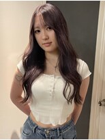 ソワンドゥブレスシエン 堀江店(soin de brace CIEN)&nbsp;韓国風レイヤー×ロング×髪質改善グレー