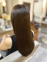 ヘアリゾート粋 ウナム 新宿東口店(enam)&nbsp;縮毛矯正/さら艶髪/ストレートロング/オリーブブラウン