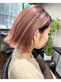 コントラストハイトーン　ボブ