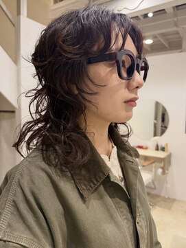 ベンジー 代々木上原店(benji) ウルフカット くるくるパーマ ケアパーマ