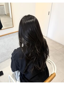 レンジヘアー(lange hair) lavendergray【艶髪/暗髪/レイヤーカット/海外風/ラベンダー】