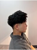 千葉駅MEN’S/波巻きツイストスパイラル/刈り上げセンターパート