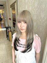 ヘアスタジオ アルス 御池店(hair Studio A.R.S)&nbsp;バレイヤージュオリーブグレージュハッシュカットハイライト