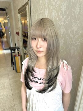 ヘアスタジオ アルス 御池店(hair Studio A.R.S) バレイヤージュオリーブグレージュハッシュカットハイライト