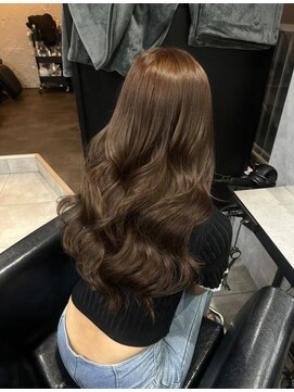 フィーネ(Fi-Ne) プルエクステでナチュラルブラウンロング