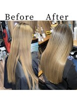 ラル(Lull)&nbsp;バレイヤージュ(シャドールーツ)個室美容室/カウンセリング重視