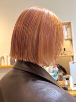 リシェア(re.share)&nbsp;オレンジベージュ/ダブルカラー・切りっぱなしボブ