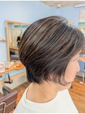 白髪ぼかし×髪質改善トリートメント【三宅】