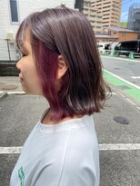 スーリール 和白店(Sourire)&nbsp;インナーカラー×ピンク