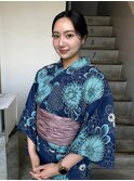 夏祭りヘア☆着付け