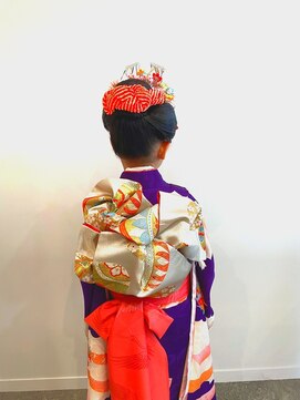 矢島美容室 荻窪店 七五三。７歳