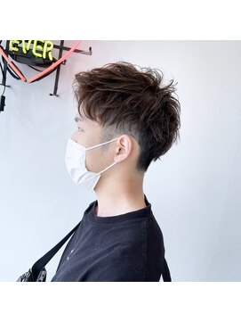 テクライズ 豊橋店(TECHRISE) アップバング×アッシュベージュ