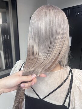 ペレ 渋谷(PELE) n21_ホワイトベージュ ブリーチ2回~/渋谷/ハイトーン/韓国ヘア